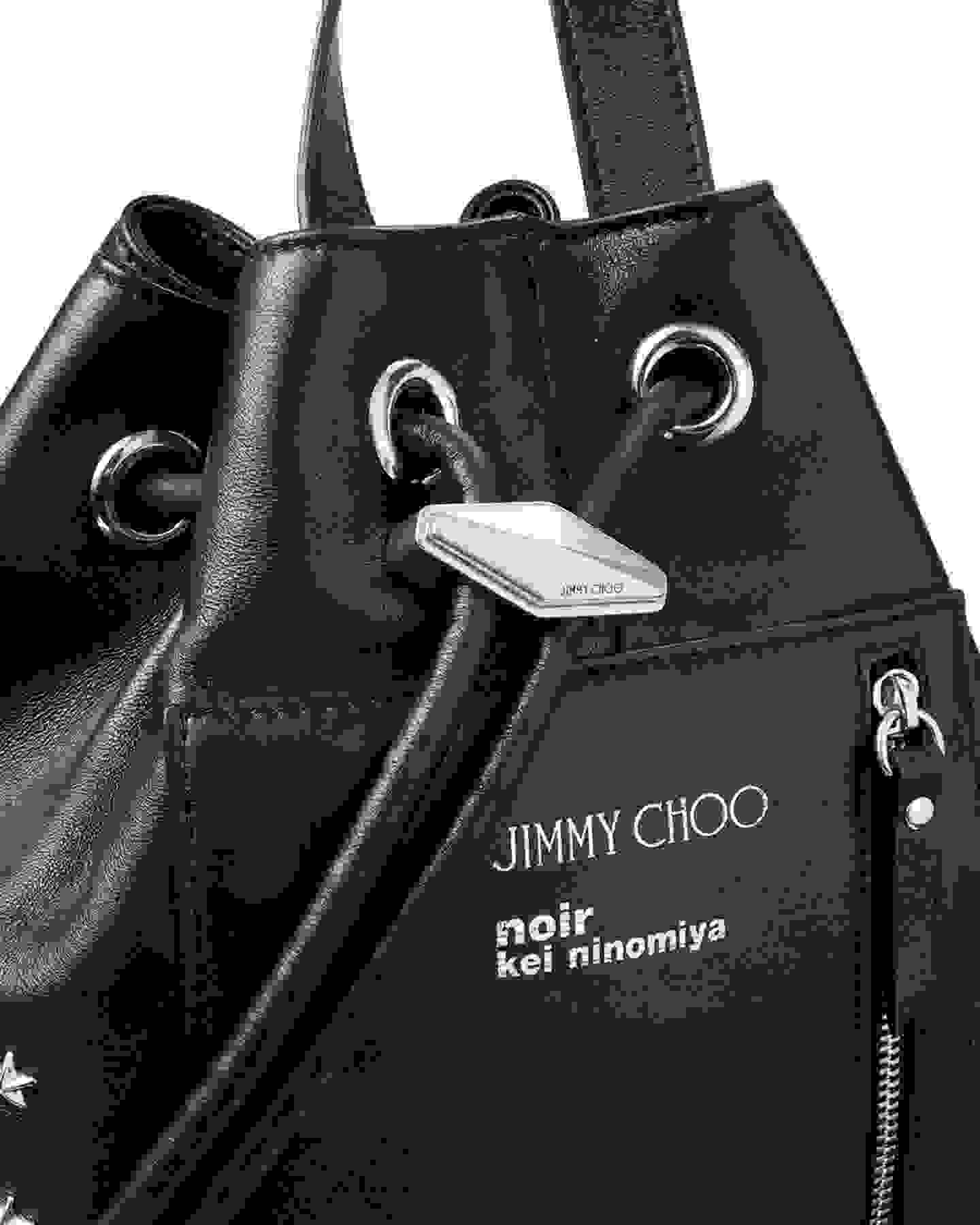 NOIR KEI NINOMIYA 21SS シルバー ポリウレタン バッグ ジミー チュウ ノワール ケイ ニノミヤ | ジミー チュウ